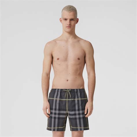 burberry check swim shorts mens|burberry drawcord swim shorts.